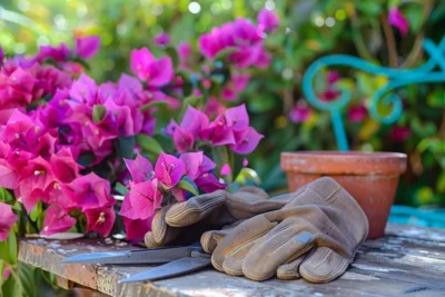 como podar bougainvillea em vaso