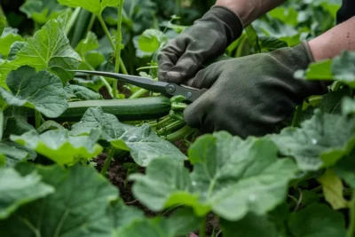 como podar courgettes