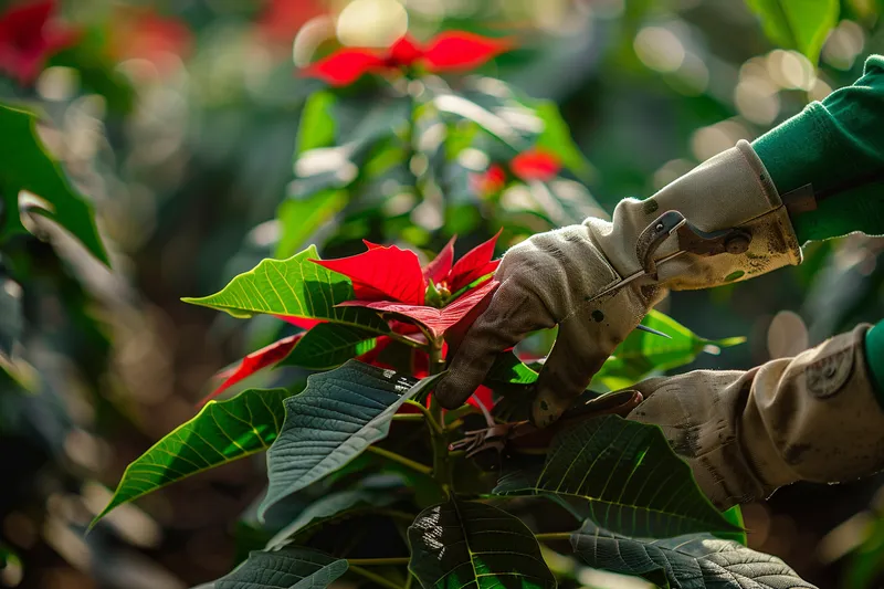 como podar flor de natal