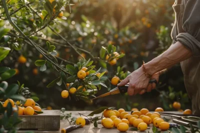 como podar laranja kinkan