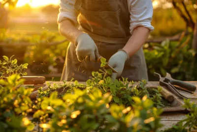 como podar plantas de jardim