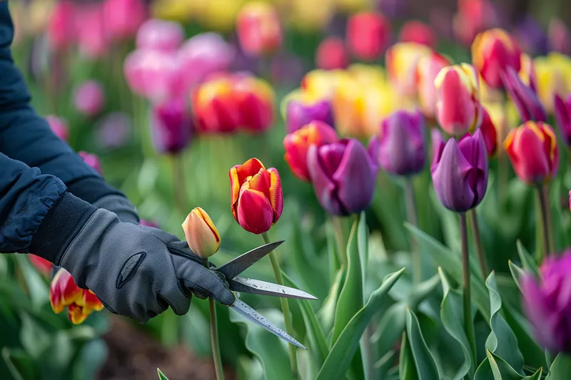 como podar tulipas